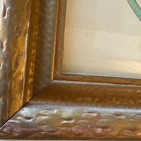 Marcel Le Boulte’ Boudoir Lithograph Framed ‘The Swing’ 1920’s Art Deco - Picture 5 of 5